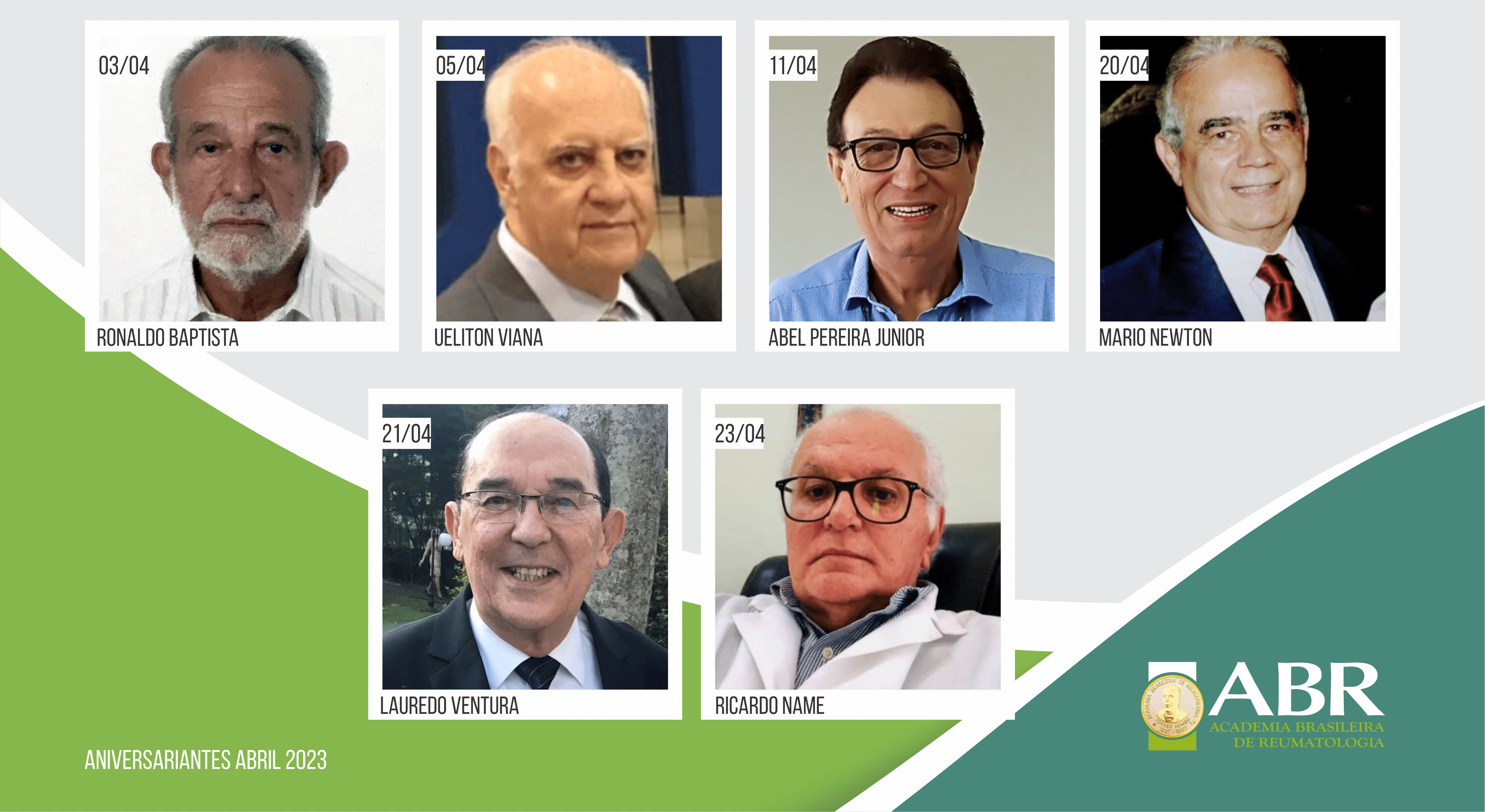 Aniversariantes de abril de 2023