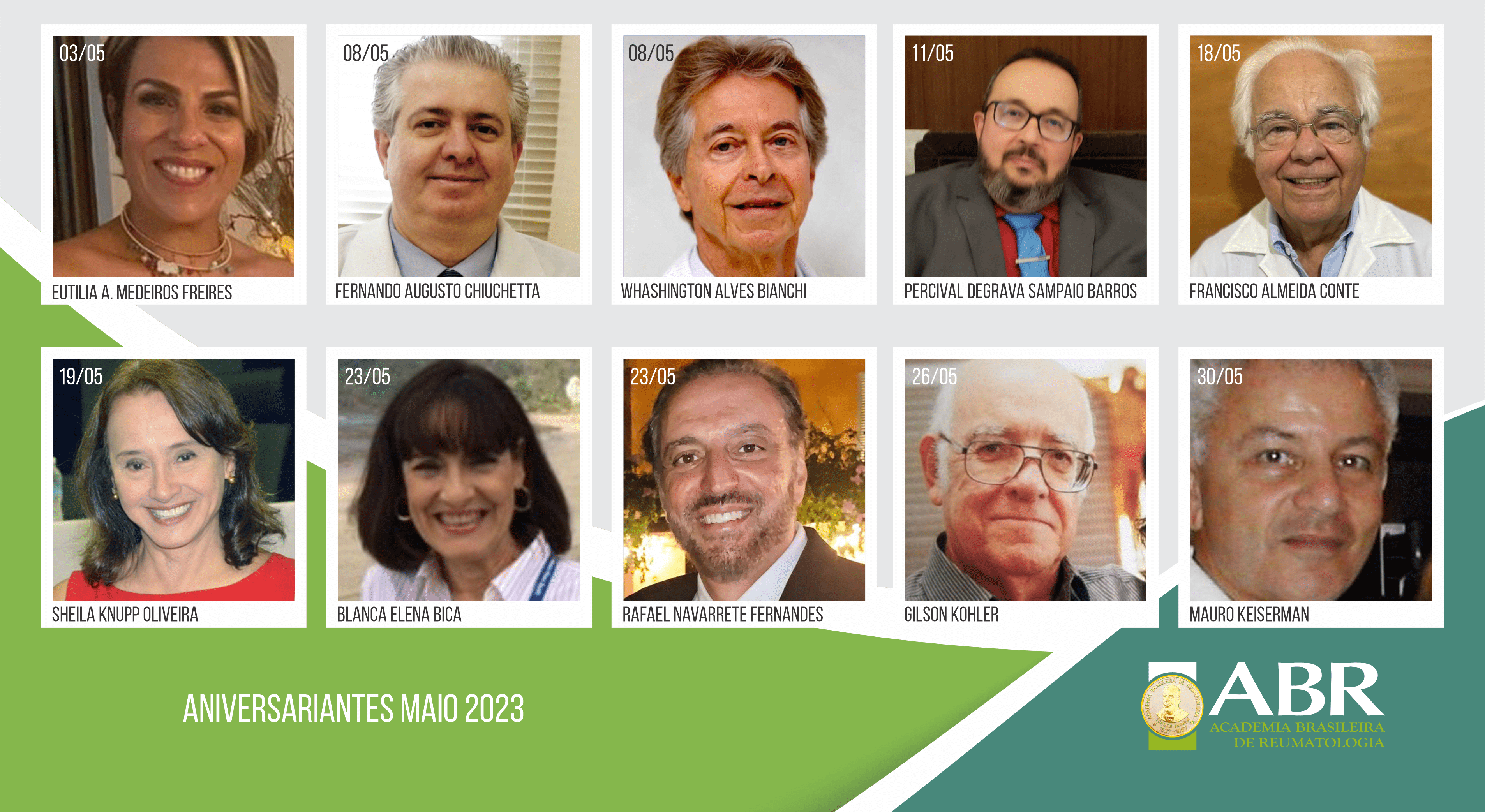 Confira os aniversariantes de maio de 2023.