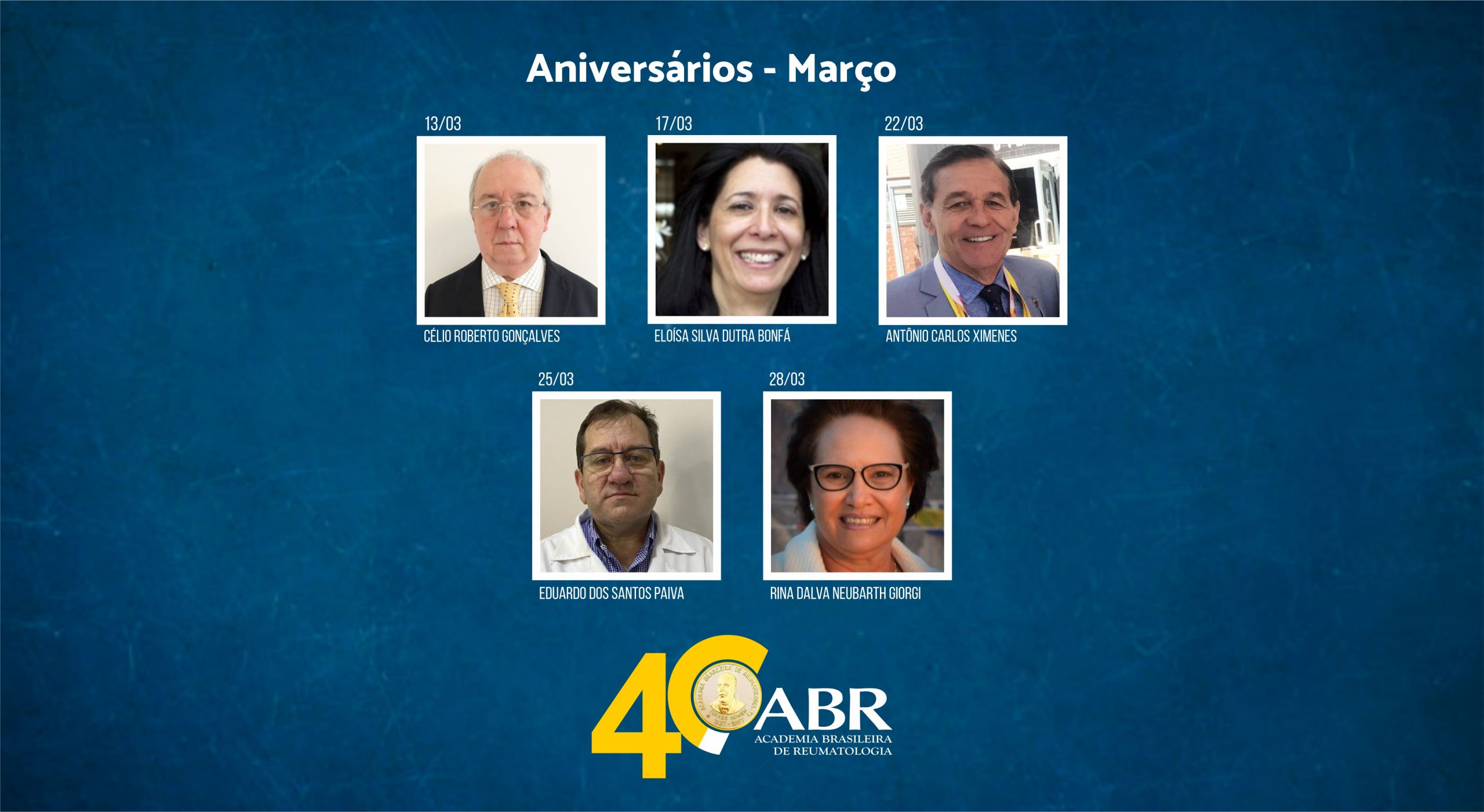 Aniversários de março 2022