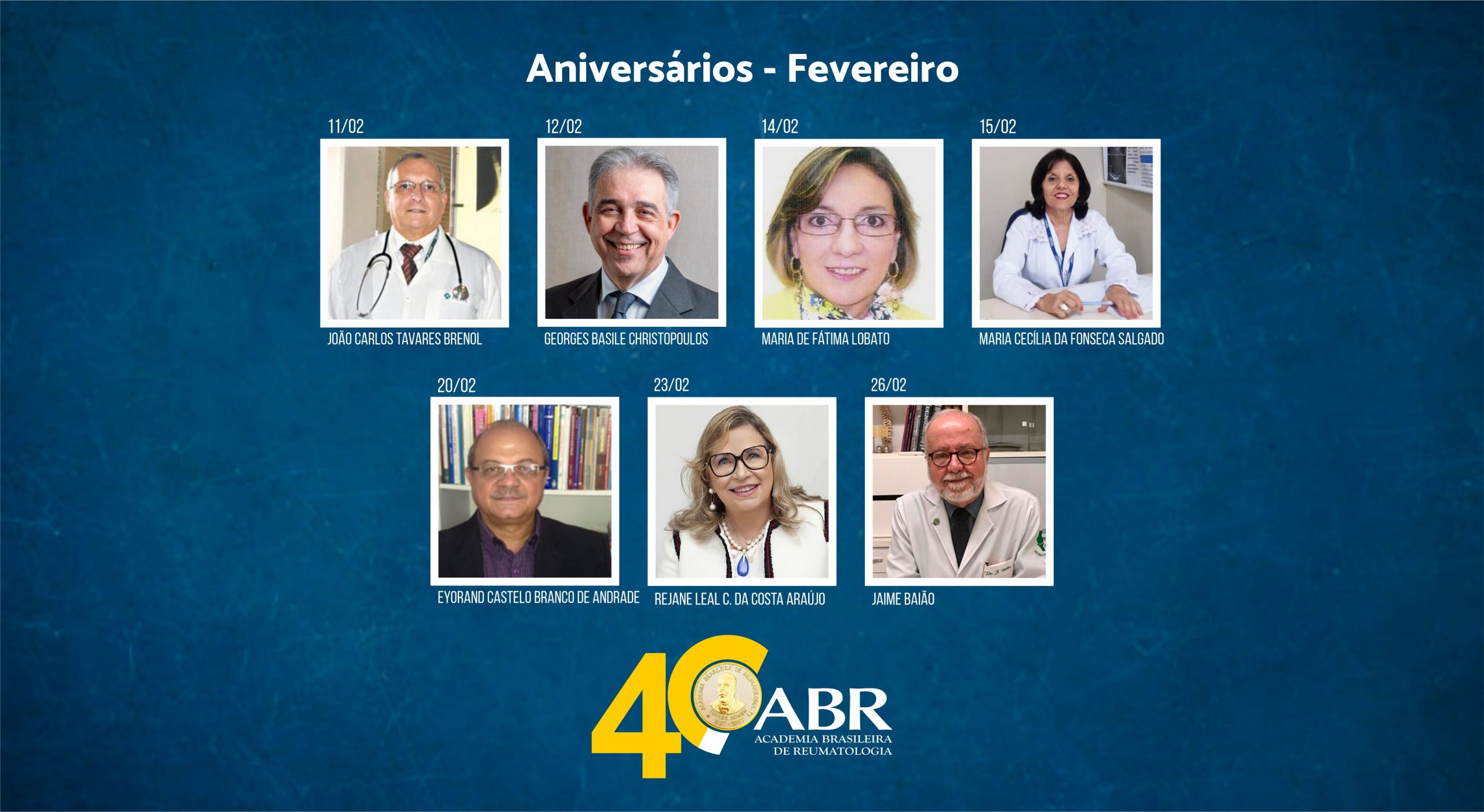 Aniversários fevereiro de 2022
